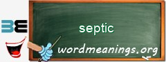 WordMeaning blackboard for septic